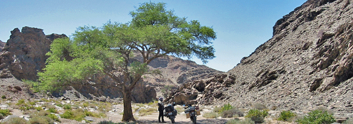 Helge reporting on location from the Fish River Canyon, Namibia, Africa